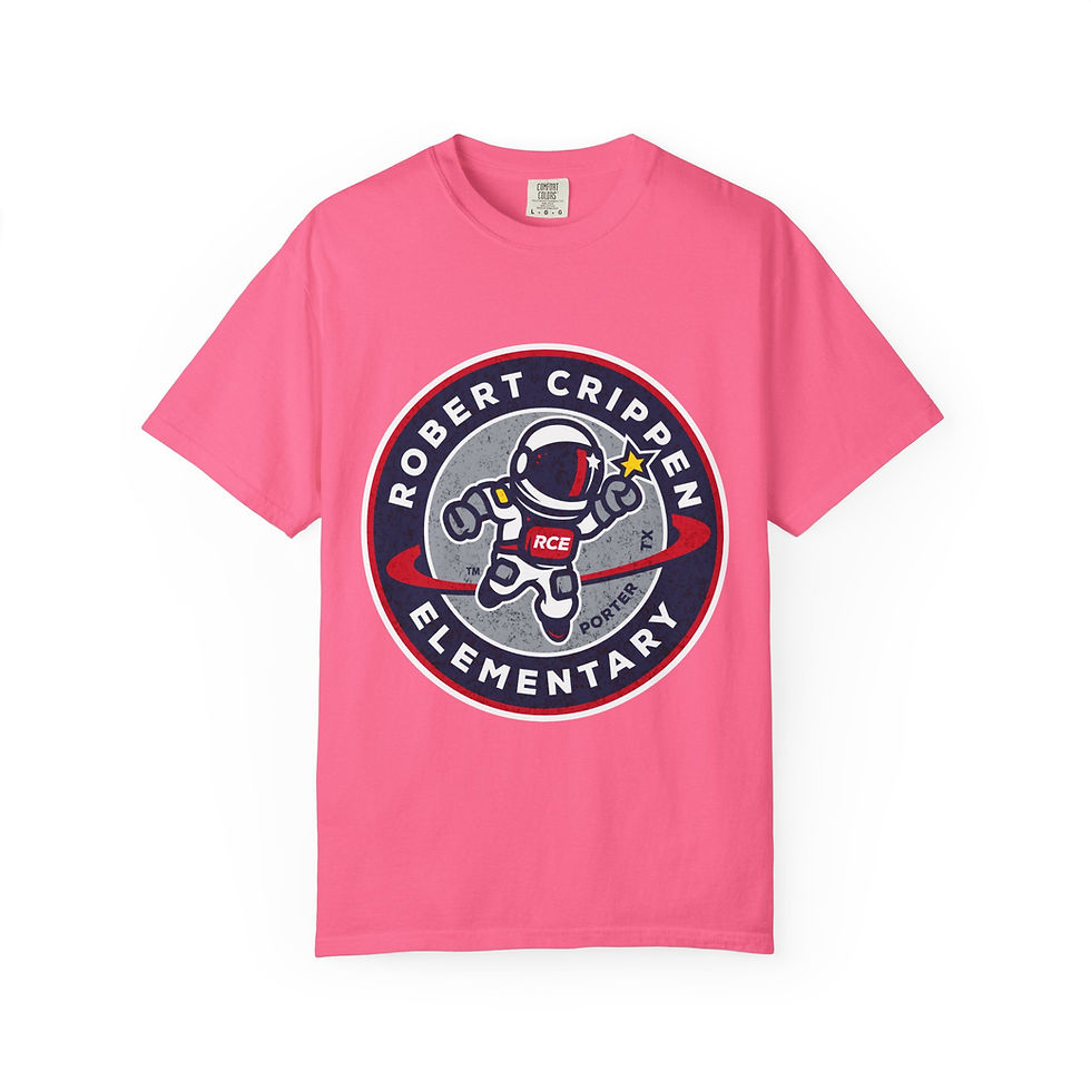 Miniatura: Distressed Crippen Astronaut Logo Unisex T-shirt - Adult Tee