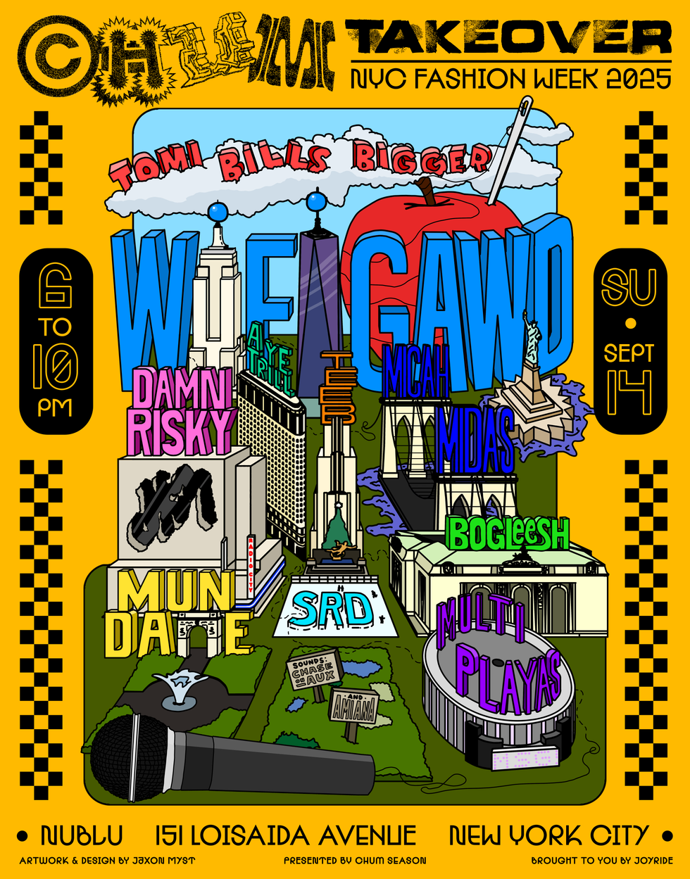 CHUM Takeover NYC 2025 Back Design