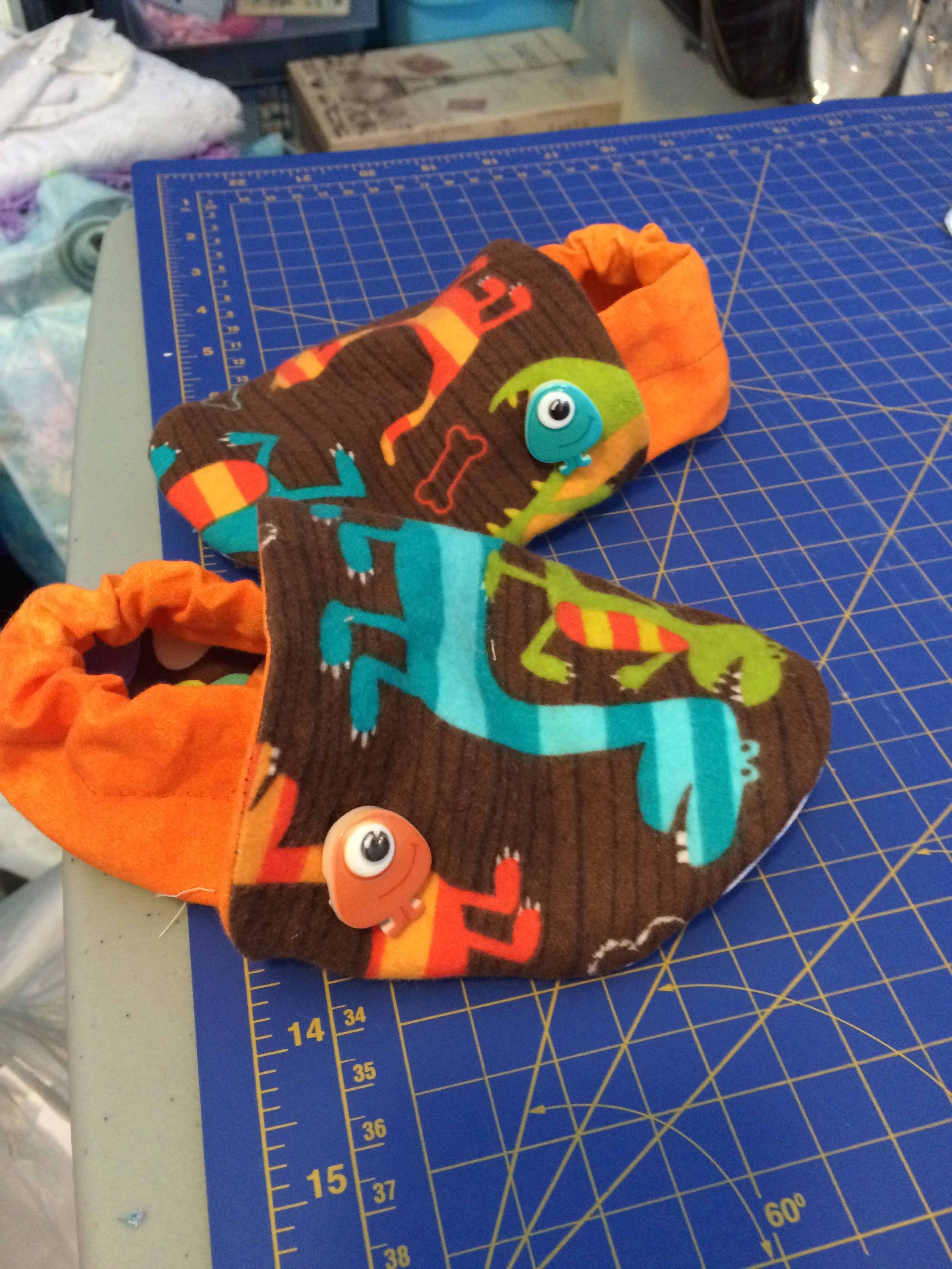 DIY baby/toddler slippers