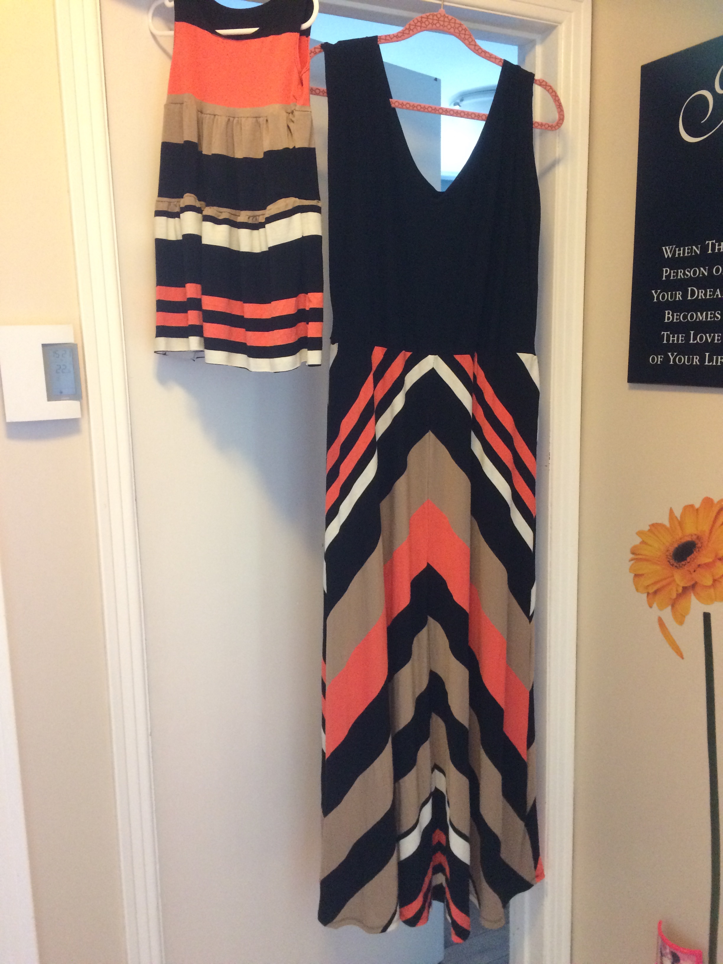 Matching maxi dress