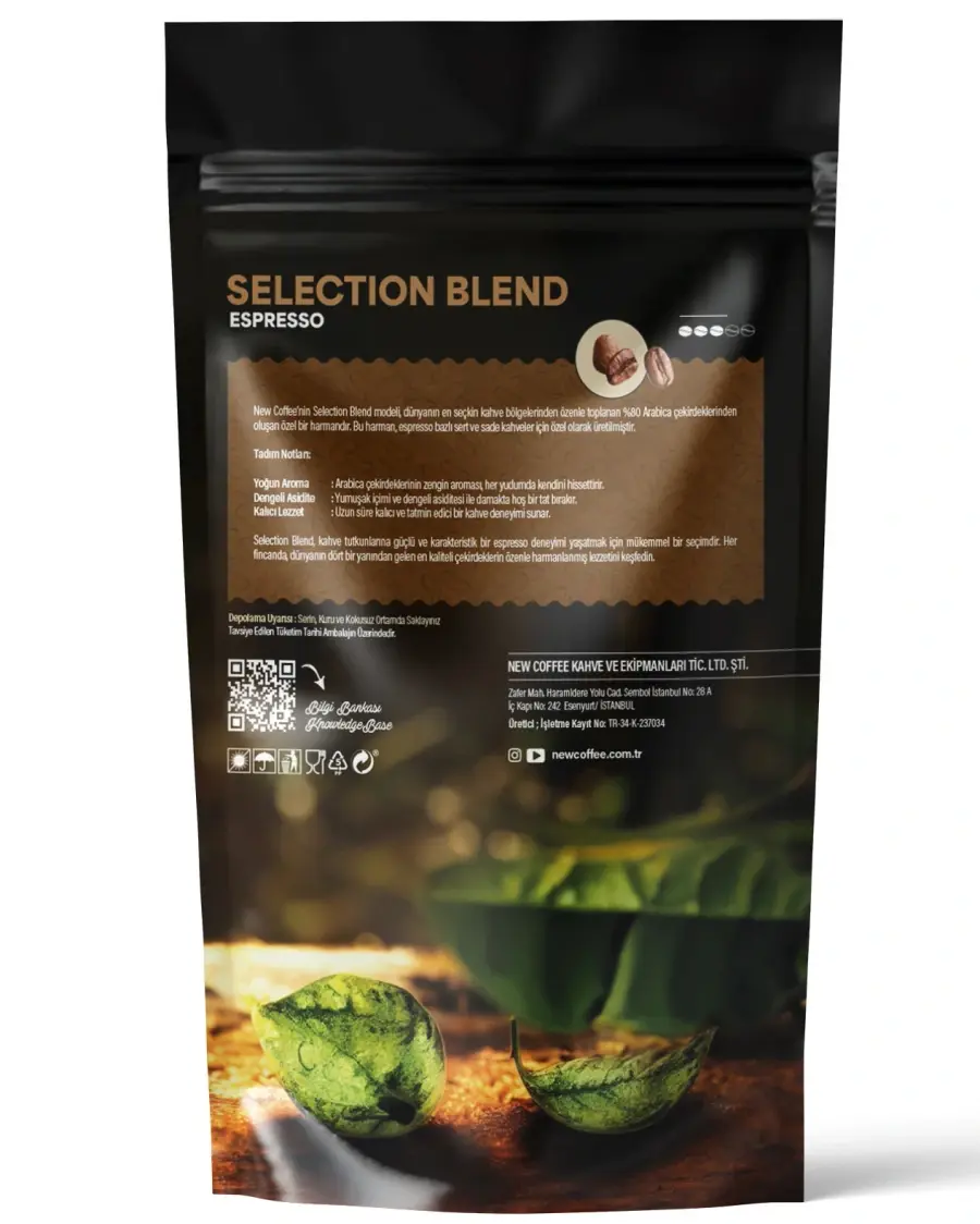 Küçük resim: New Coffee SB500GR Selection Blend 500gr Espresso Çekirdek Kahve