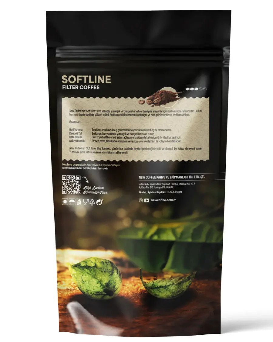 Küçük resim: New Coffee SL500GR Soft Line 500gr Öğütülmüş Filtre Kahve
