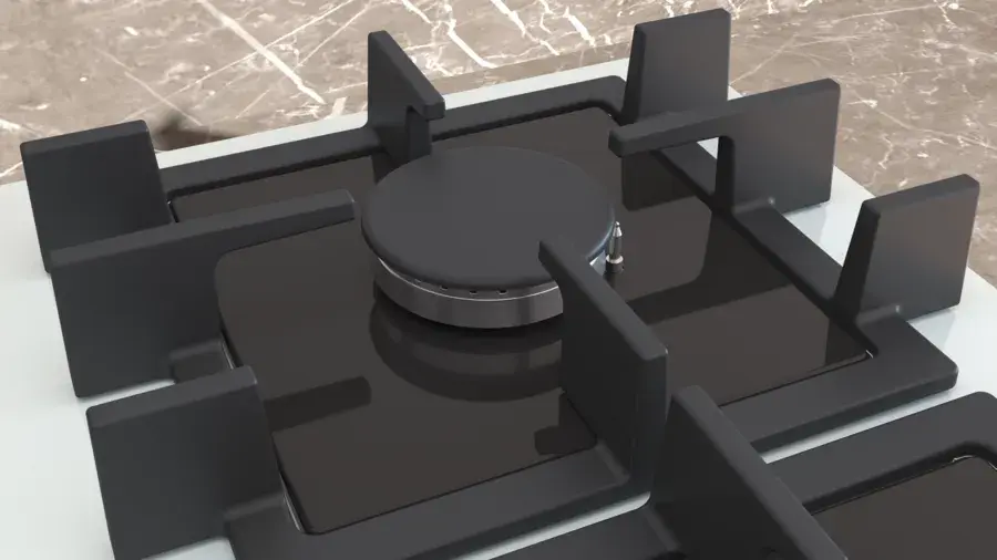 Küçük resim: Siemens EN6B2NP40O iQ300 Gazlı Ocak 60 cm Sert cam, Beyaz