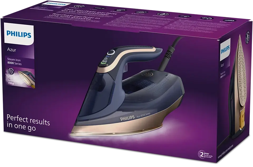 Küçük resim: Philips  Azur 8000 Serisi Buharlı Ütü DST8050/20