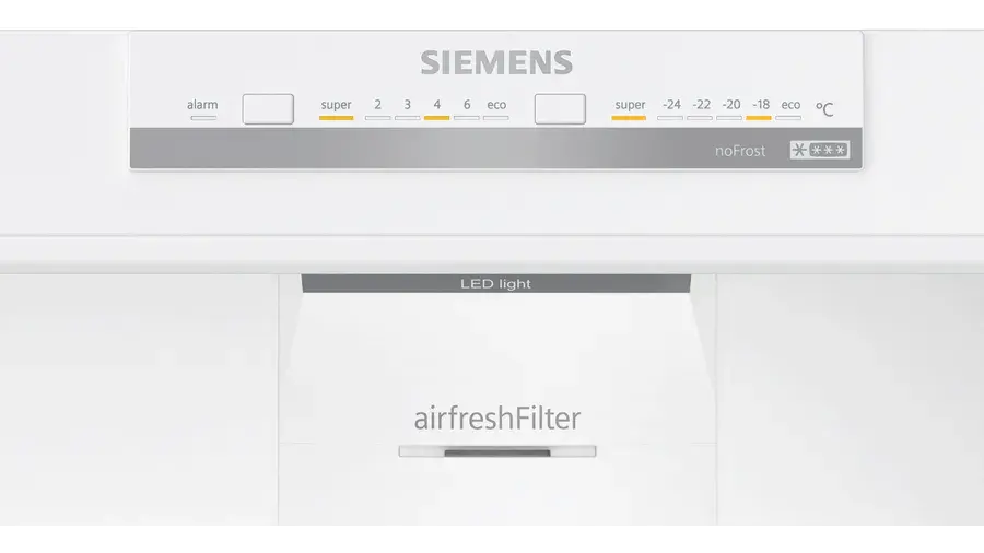 Küçük resim: Siemens KG76NVIE0N iQ300 Alttan Donduruculu Buzdolabı 186 x 75 cm İnox