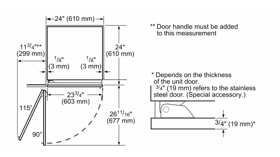 Küçük resim: Siemens FI24NP33 iQ700 Ankastre Derin Dondurucu 212.5 x 60.3 cm Düz Menteşe