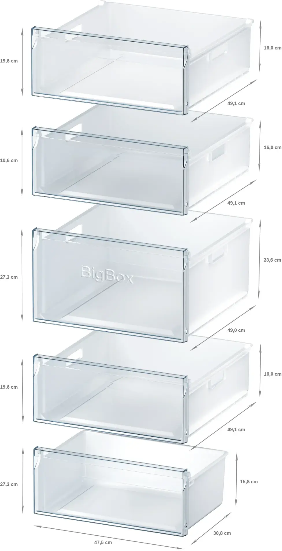 Küçük resim: Siemens GS54NVWE0N iQ300 Solo Derin Dondurucu 176 x 70 cm Beyaz