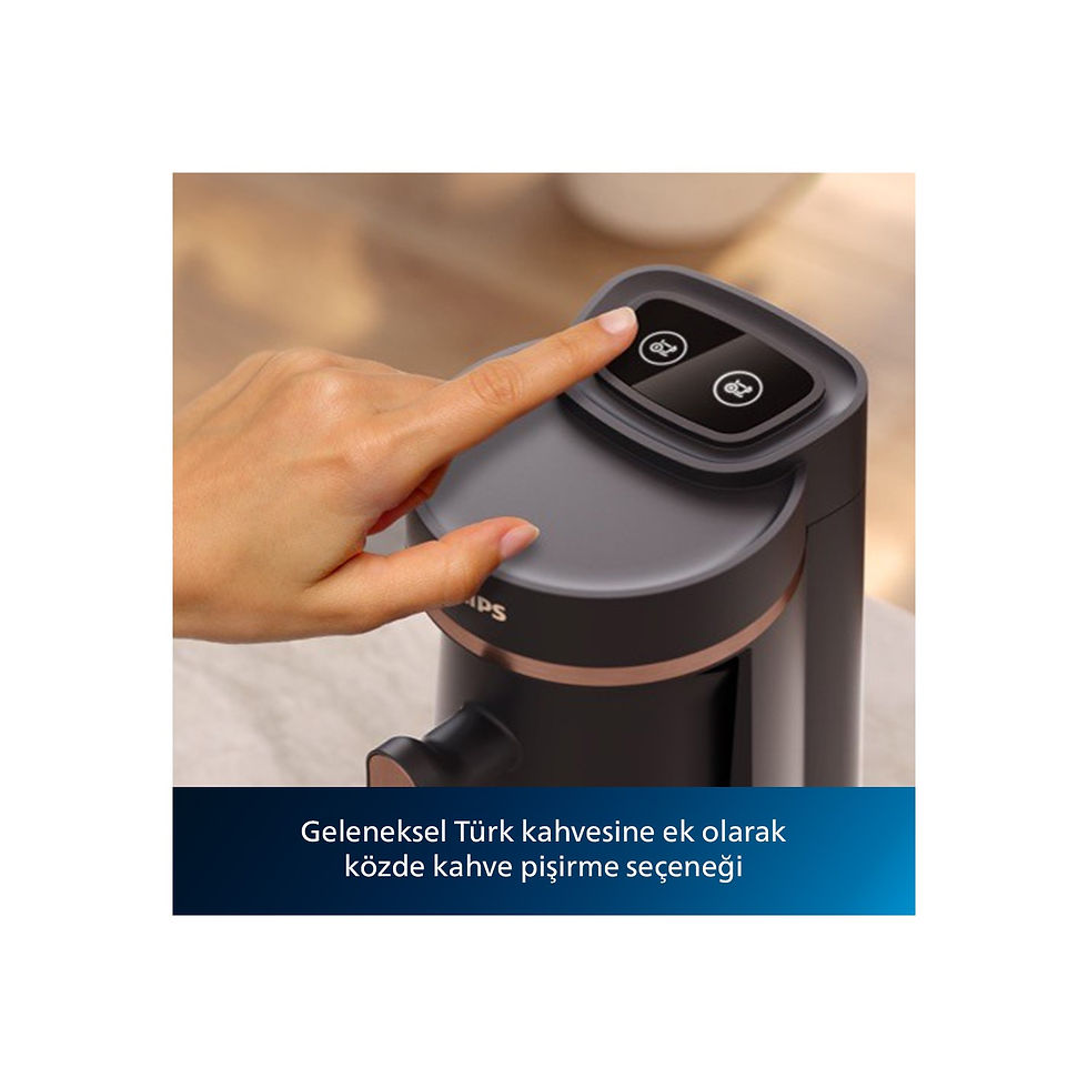 Küçük resim: Philips HDA150/60 Siyah & Bakır Türk Kahvesi Makinesi 5000 Serisi