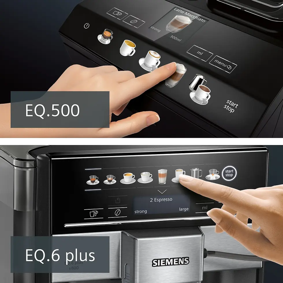 Küçük resim: Siemens TE657319RW / Tam Otomatik Kahve ve Espresso Makinası EQ6 plus s700 Koyu