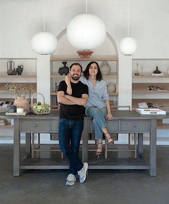 Burcu, interior designer, and Alper, operations partner at Design & Curations full-service interior design studio based in Marietta, GA.