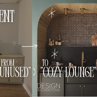 From Unused Basement to a Calm Cozy Lounge and Studio: Designing Our Design Studio (The Unplugged Story)