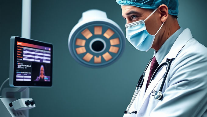 Oncologist reviewing lab results