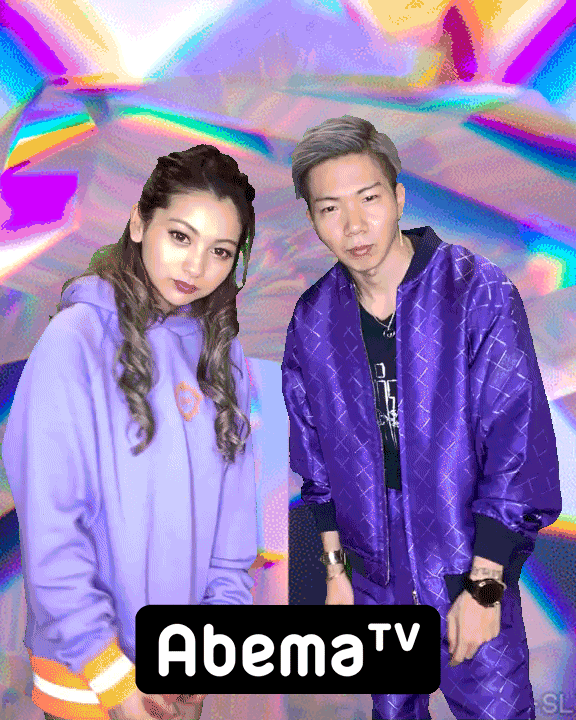 Green screen GIF example Abema TV