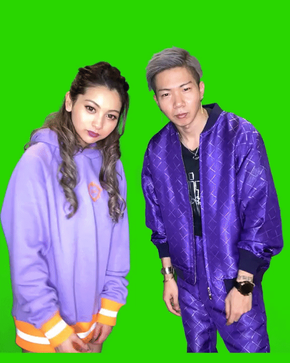 Green screen GIF example