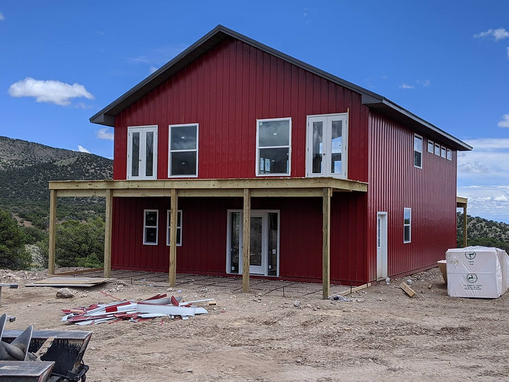 Barndominium built in Colorado