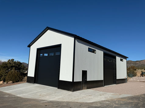 30x60 Pole Barn Canon City CO | Royal Gorge HeliTours Project | VWC Construction