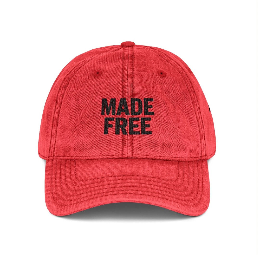 
Made Free Embroidered Vintage Cap For Believers Of The W