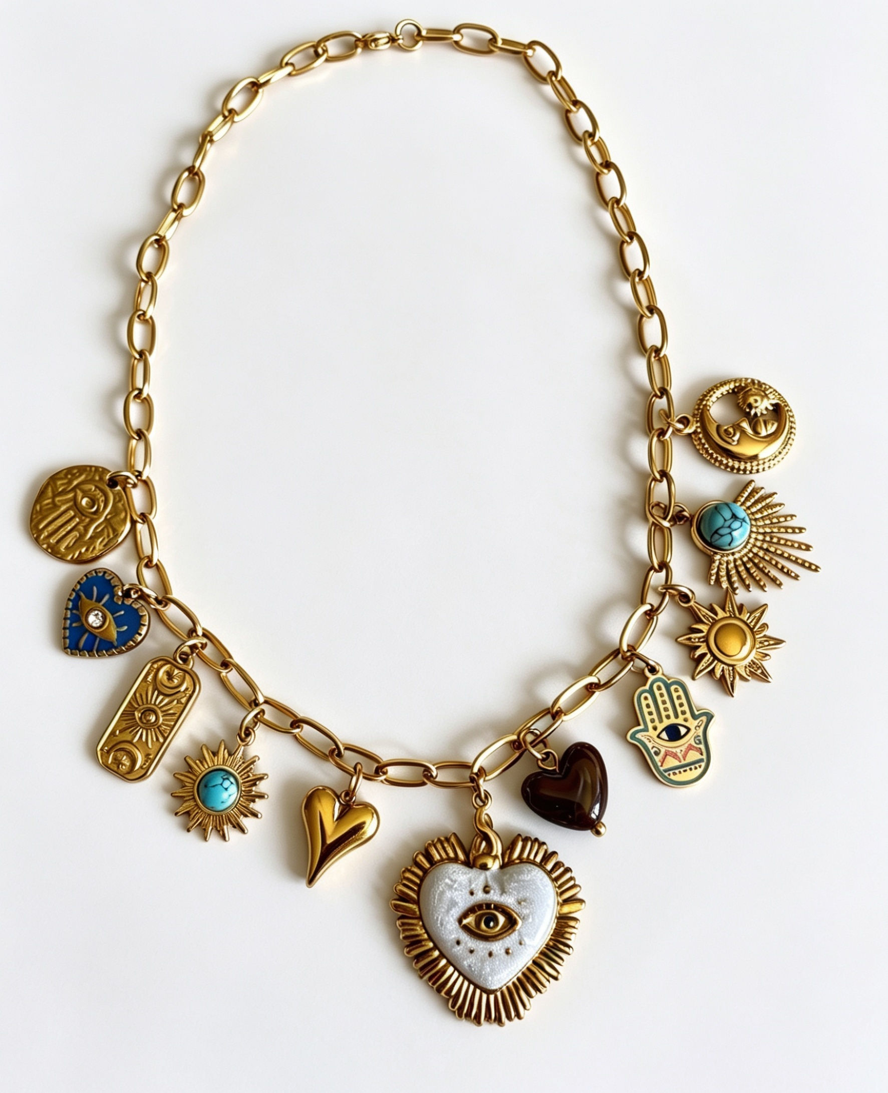 The MISTICA chunky charm necklace