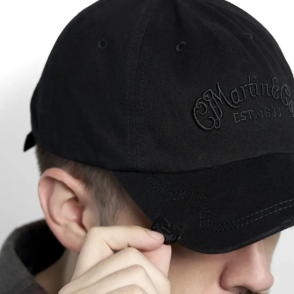 Thumbnail: Martin Tone on Tone Pick Hat - Black with Black Logo
