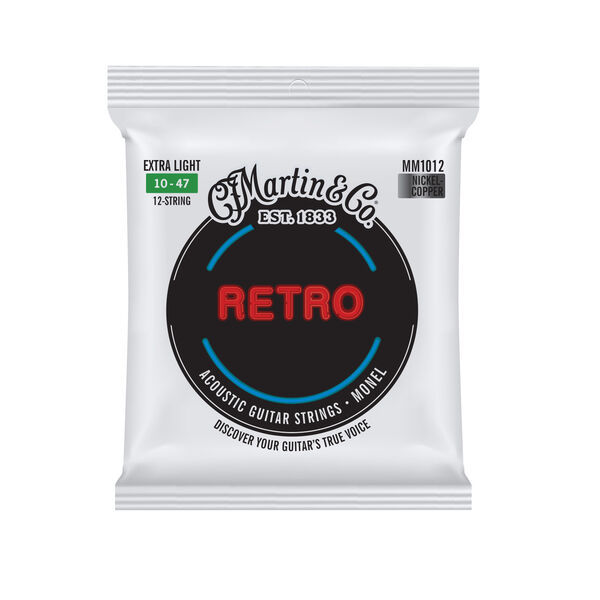 Martin Retro® Acoustic Guitar Strings MM1012 Monel 12 String