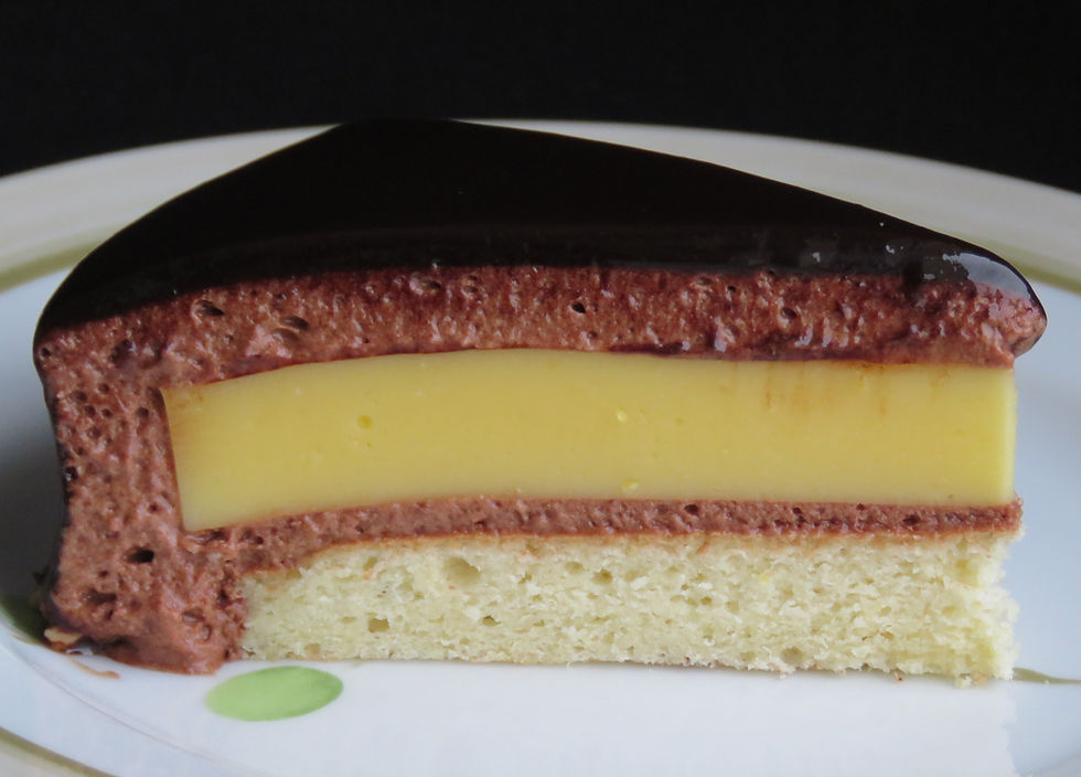 Entremets citron-chocolat