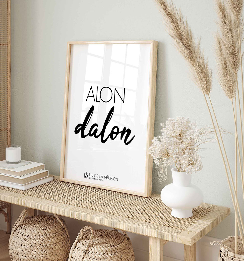 Toile déco d'une expression créole