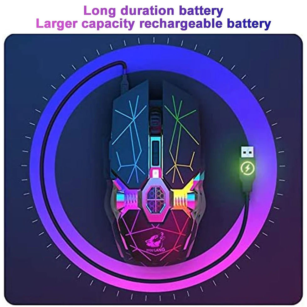 Thumbnail: Wireless Rechargeable Gaming Mouse with RGB Lights