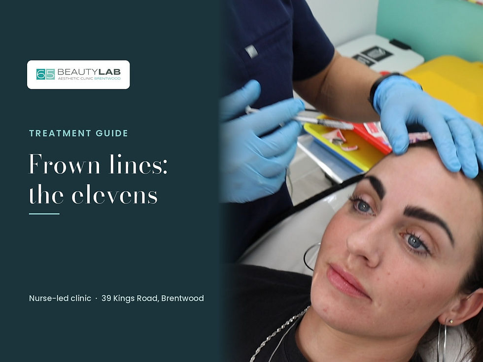 Those Two Little Lines Between Your Brows: Miss B Explains Frown Lines in Brentwood