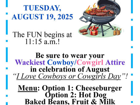 8/19/25 Grillin' & Chillin'!