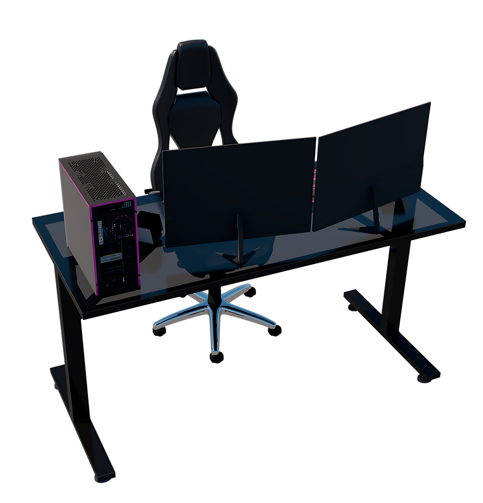 Miniatura: Escritorio Gamer Cts I Black Vidrio Templado