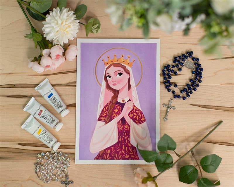 St. Elizabeth of Hungary - Limited Edition Print