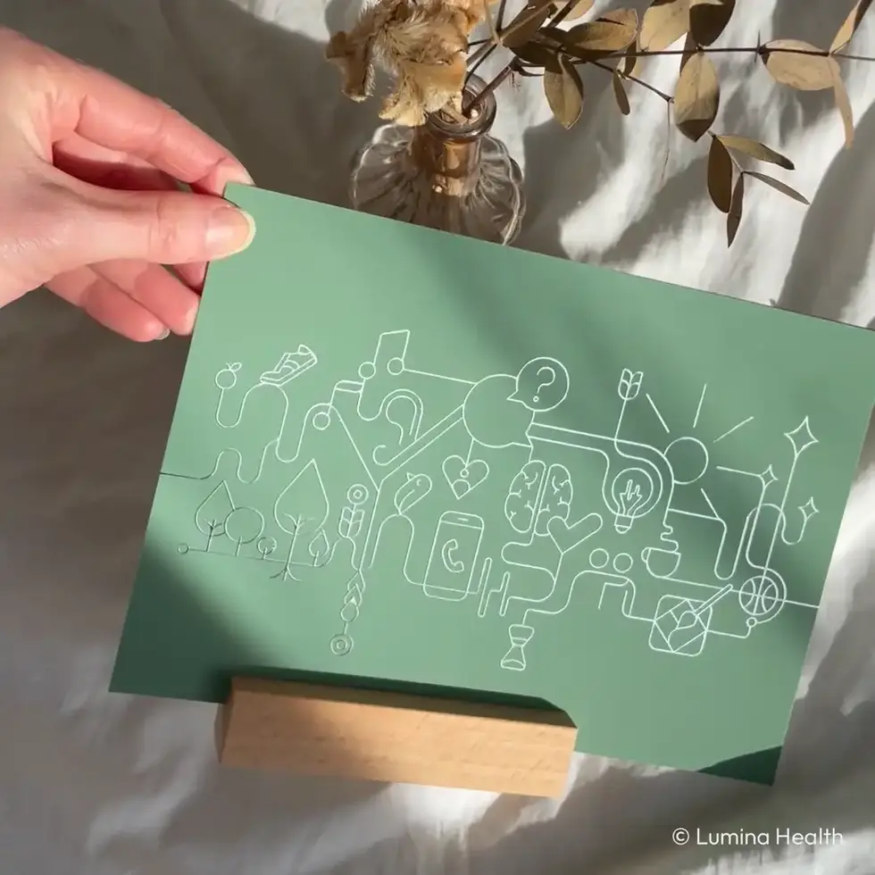 Debora Balmer Graphic Design Art Grafik Lumina Health Mentalhealth Illustration