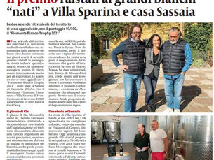 Falstaff ai grandi bianchi “nati” a Villa Sparina e casa Sassaia