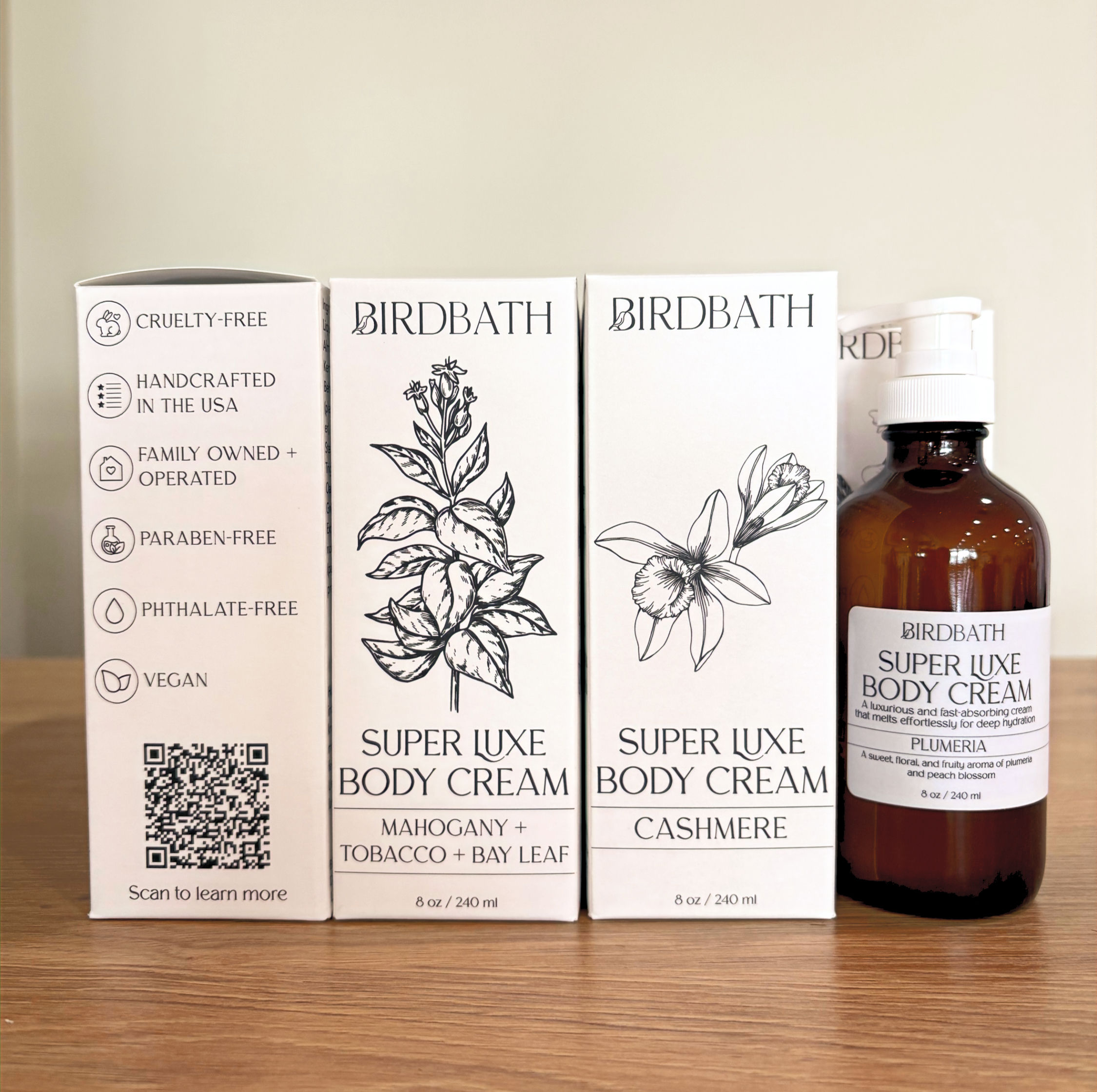 Birdbath Super Luxe Body Cream - Various Scents
