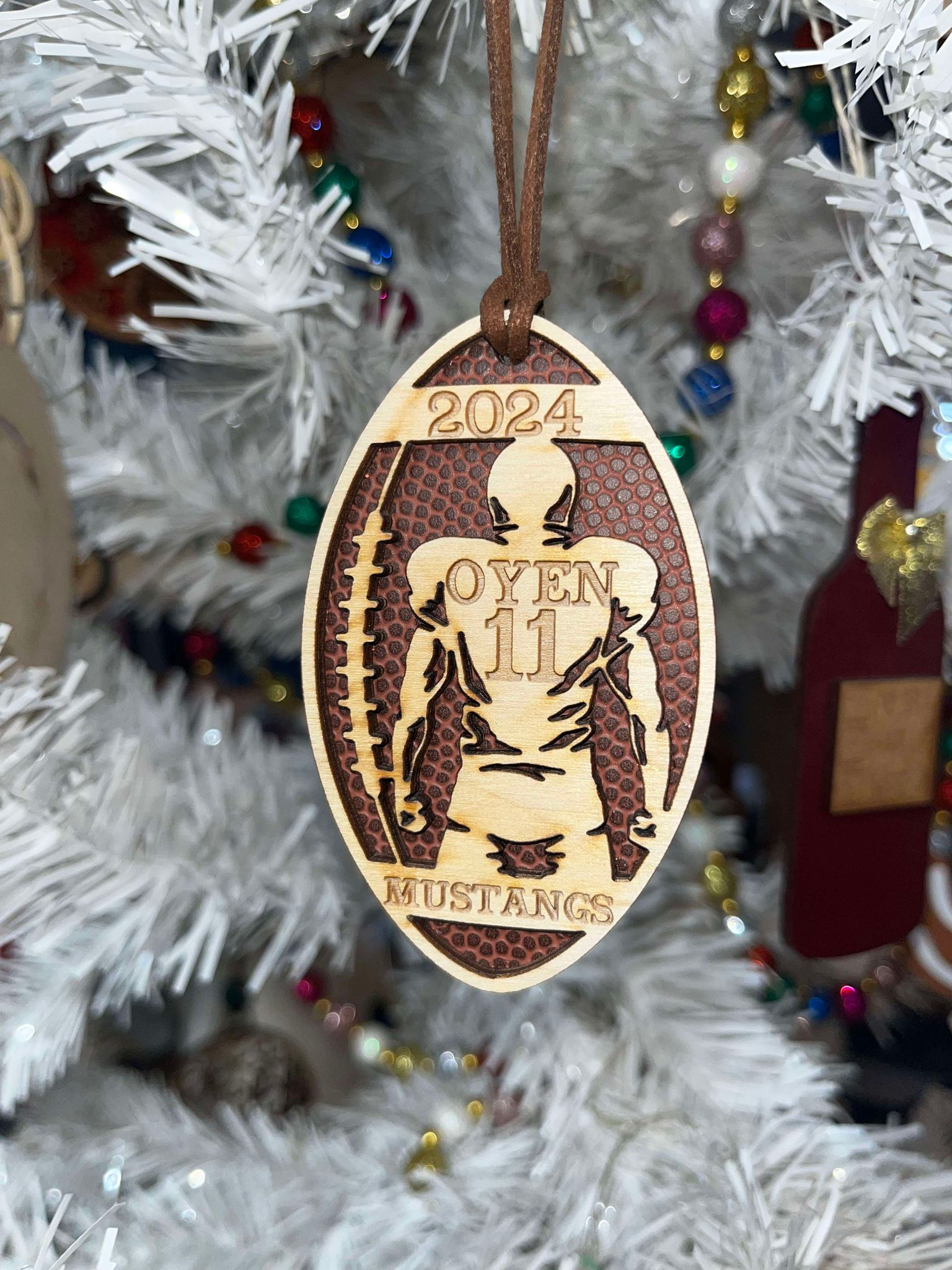 Personalized Football Ornament