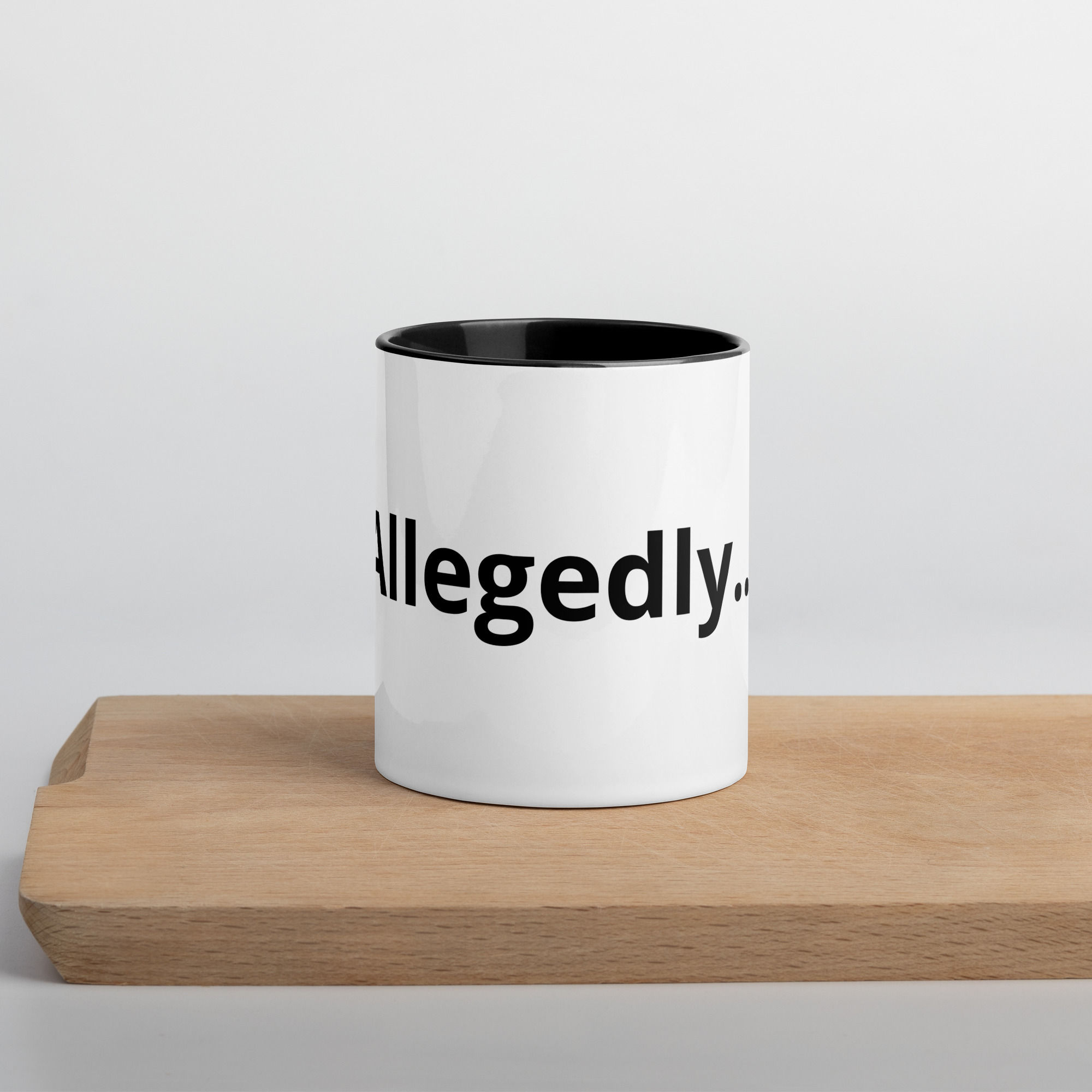 Allegedly Mug with Color Inside