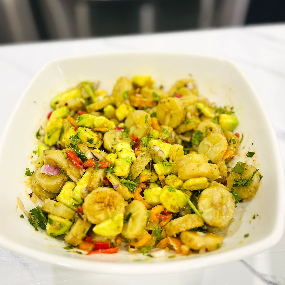 Green Banana & Avocado Salad