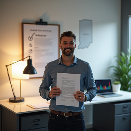 Informational guide about hiring a contract drafting lawyer in Indianapolis, highlighting Brinkley Law services, types of contracts, and what to expect from contract drafting and review.