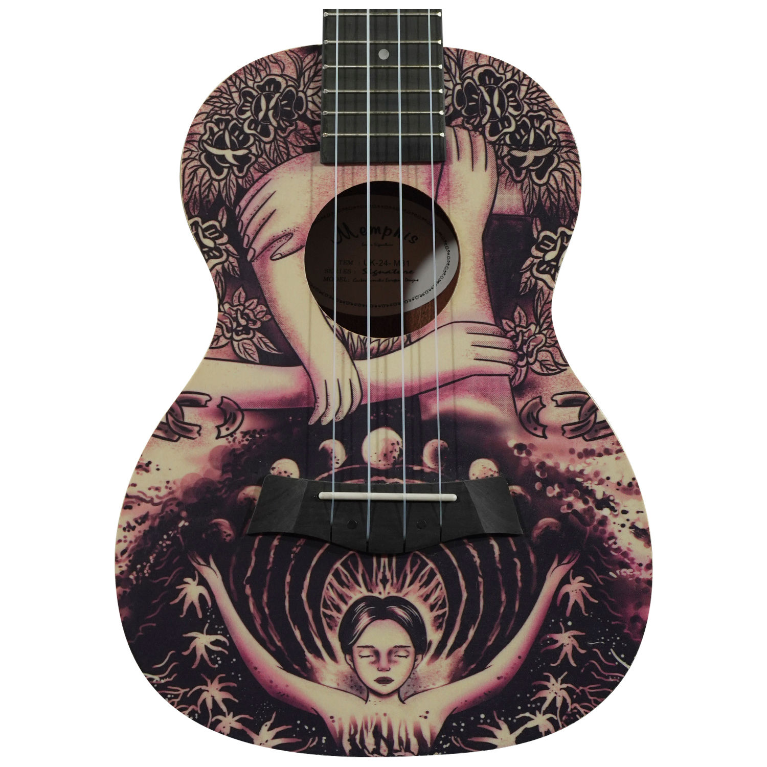 Ukelele Concierto con Diseño ”UK-24M31” | Memphis