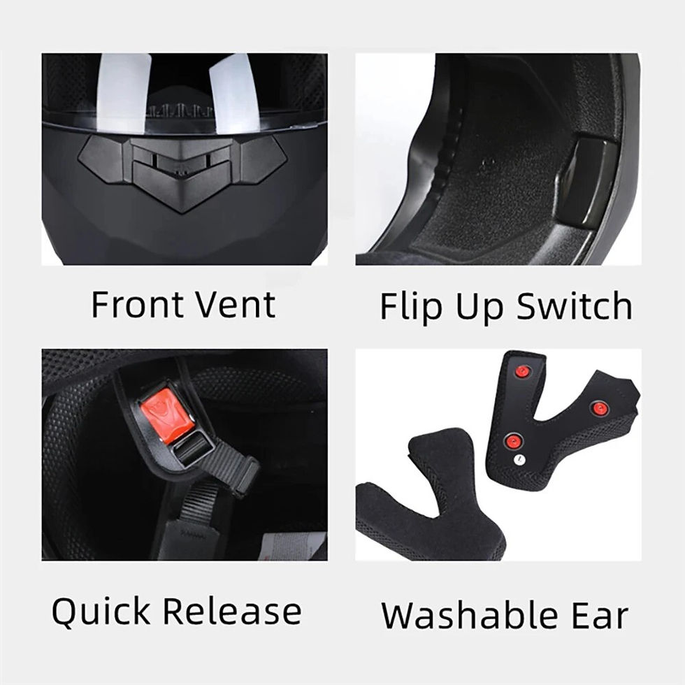Thumbnail: Dual Visor Flip-Up Motorcycle Helmet