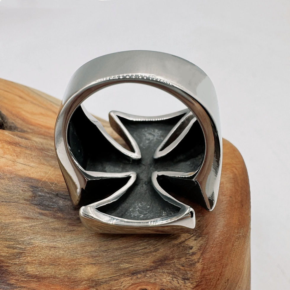 Thumbnail: Stainless Steel Cross Ring