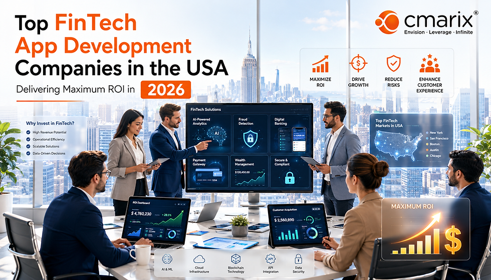 Top FinTech App Development Companies in the USA Delivering Maximum ROI in 2026