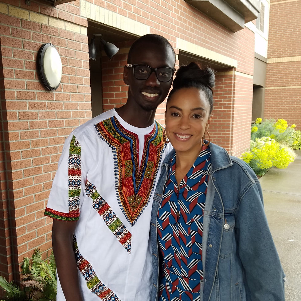 Pa Ousman with Angela Rye