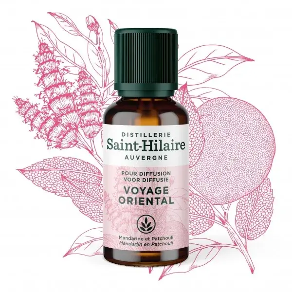 Synergie d'Huiles Essentielles Bio à diffuser : Voyage Oriental