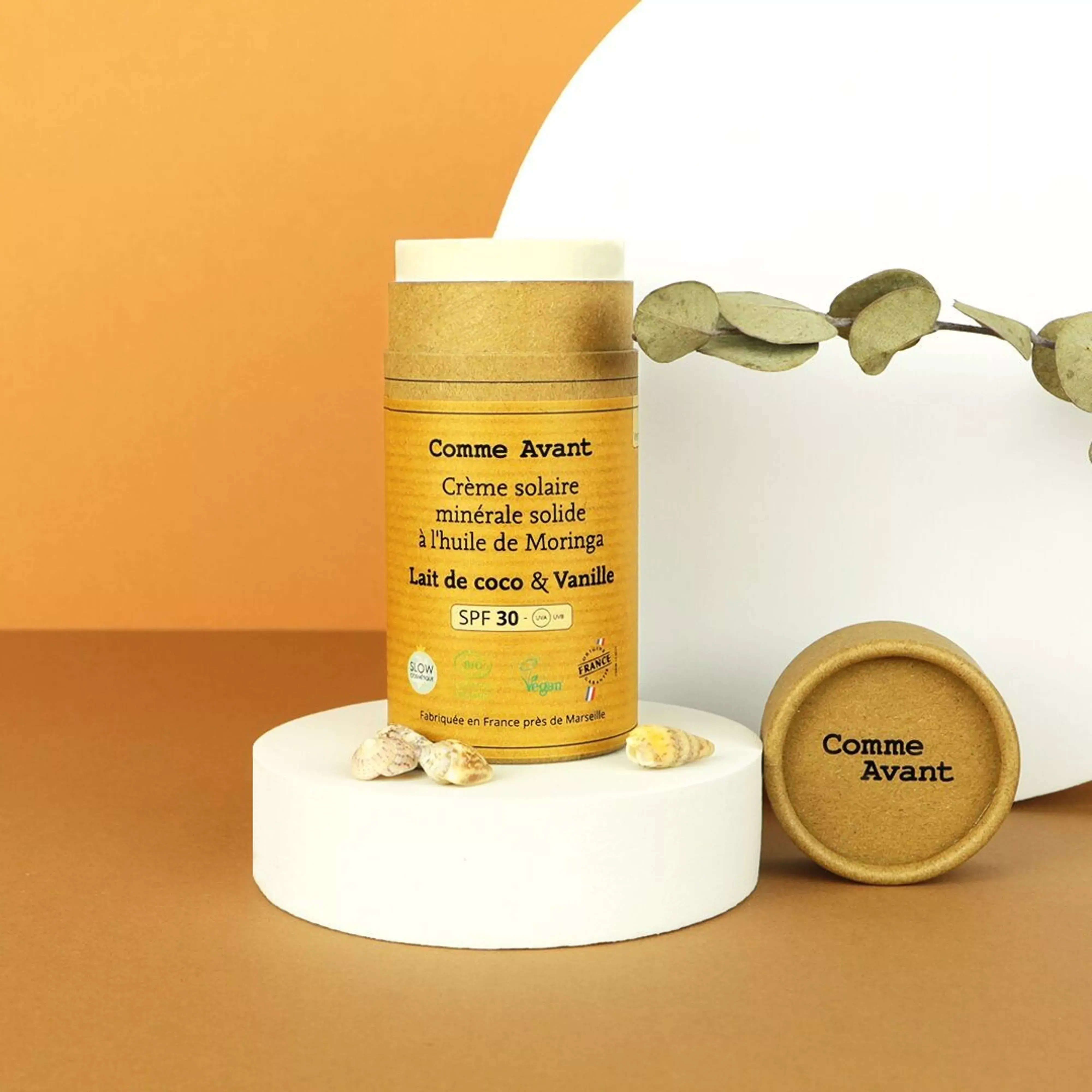 Comme Avant - Crème solaire SPF30 - Lait de coco & vanille