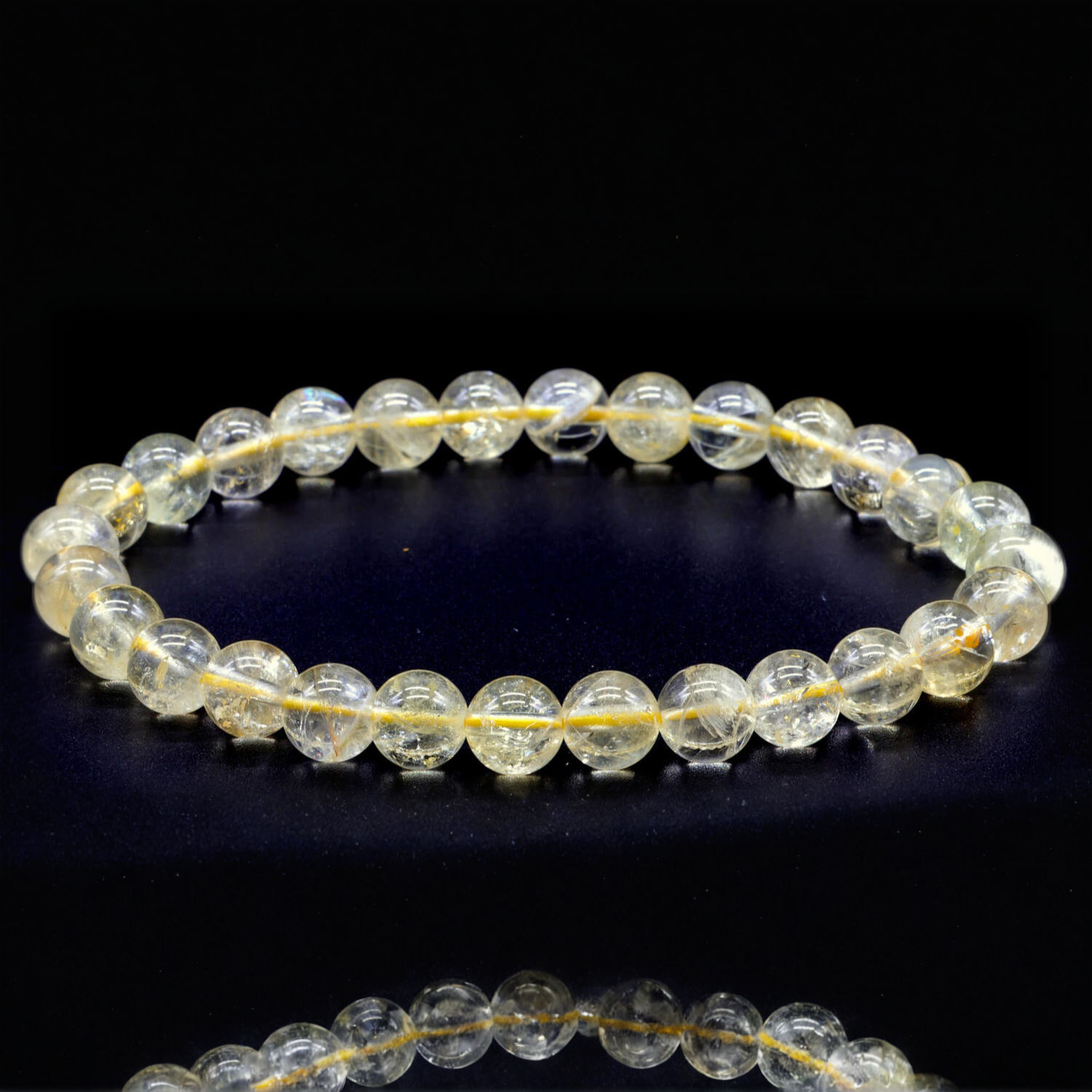 Bracelet - Citrine Naturelle 6mm