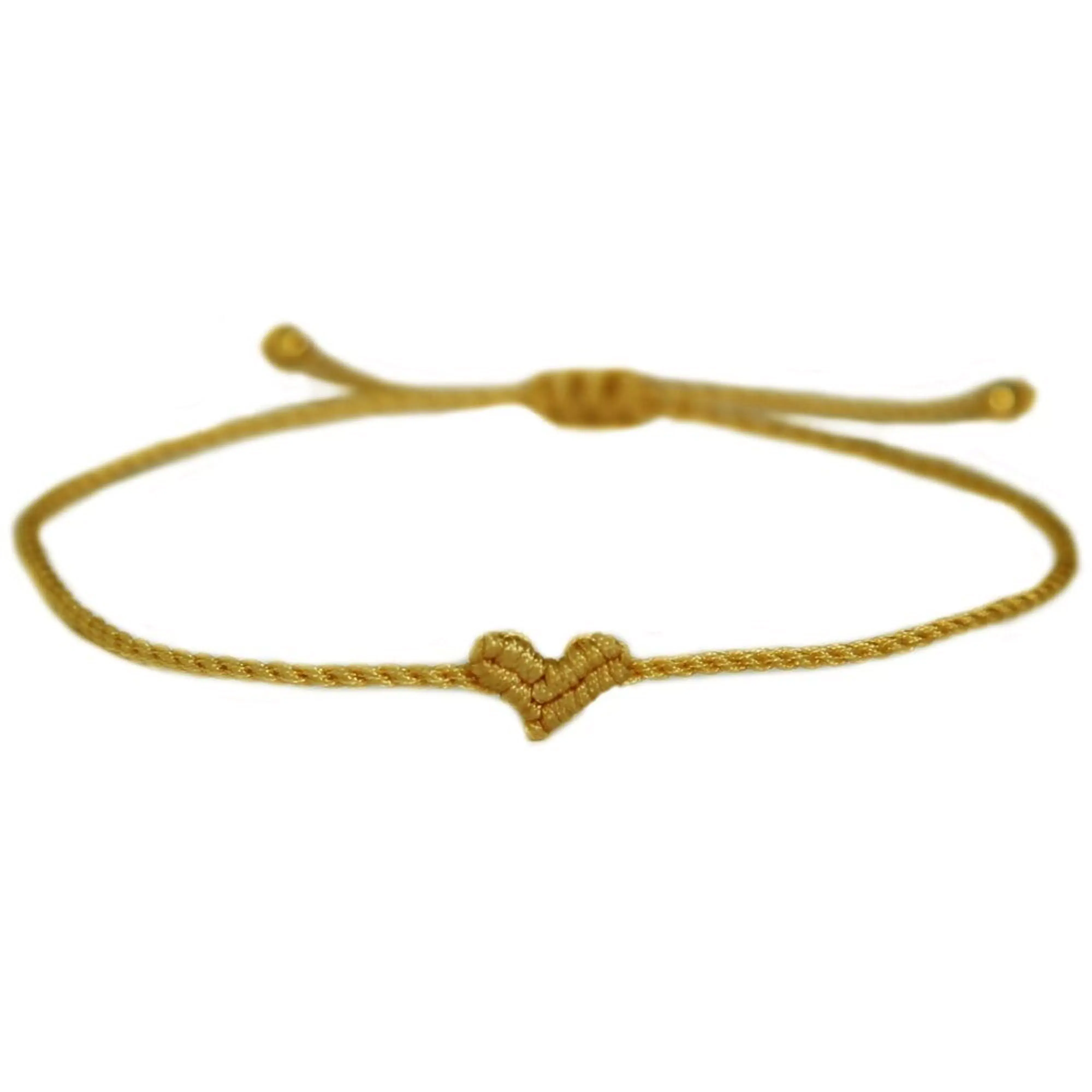  Love Ibiza - Bracelet tressé "Coeur" doré