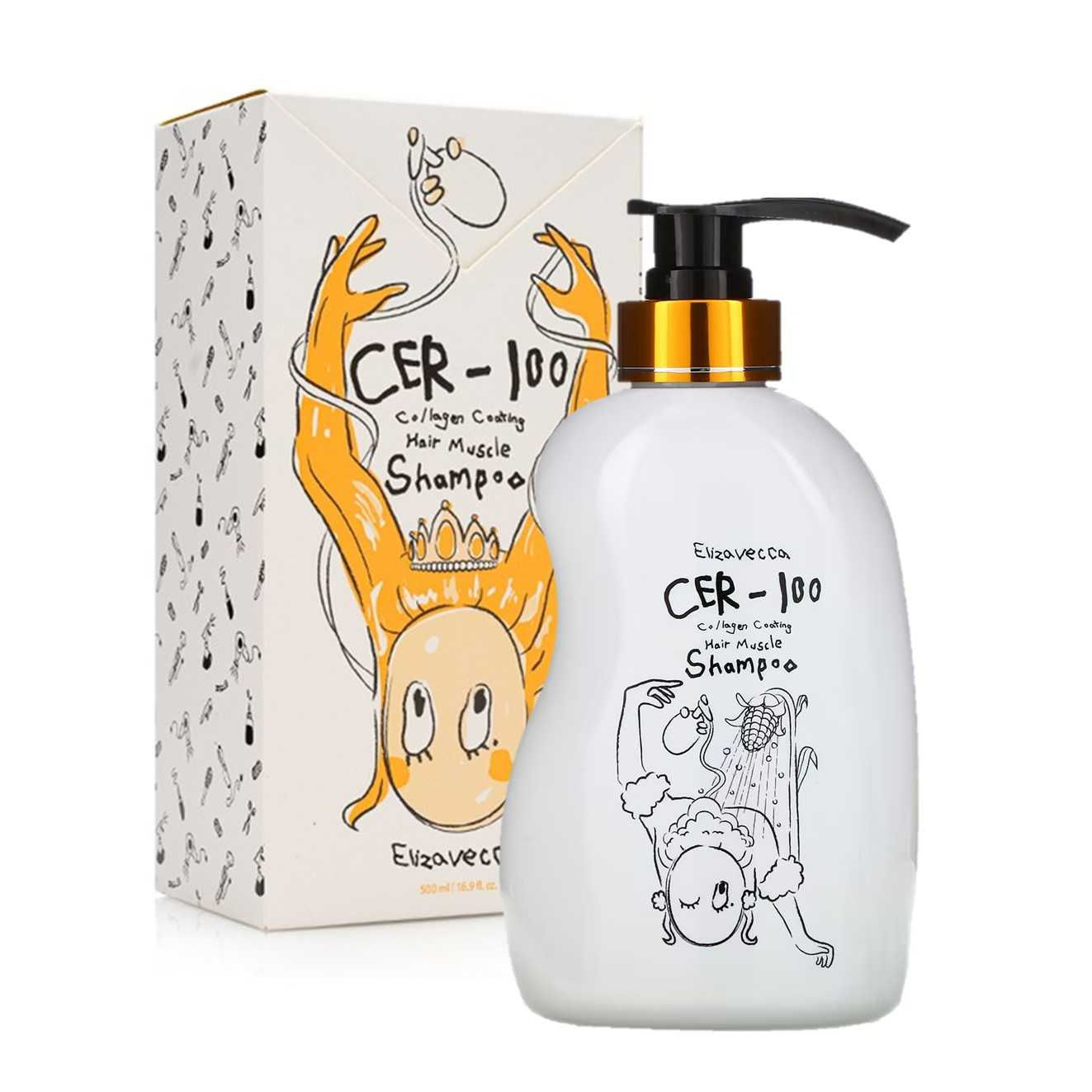 Elizavecca - Cer-100 Collagen Coating Hair Muscle Shampoo 500ml