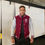 Thumbnail: Circle Of Vigour Varsity Jacket (Grey and Maroon)