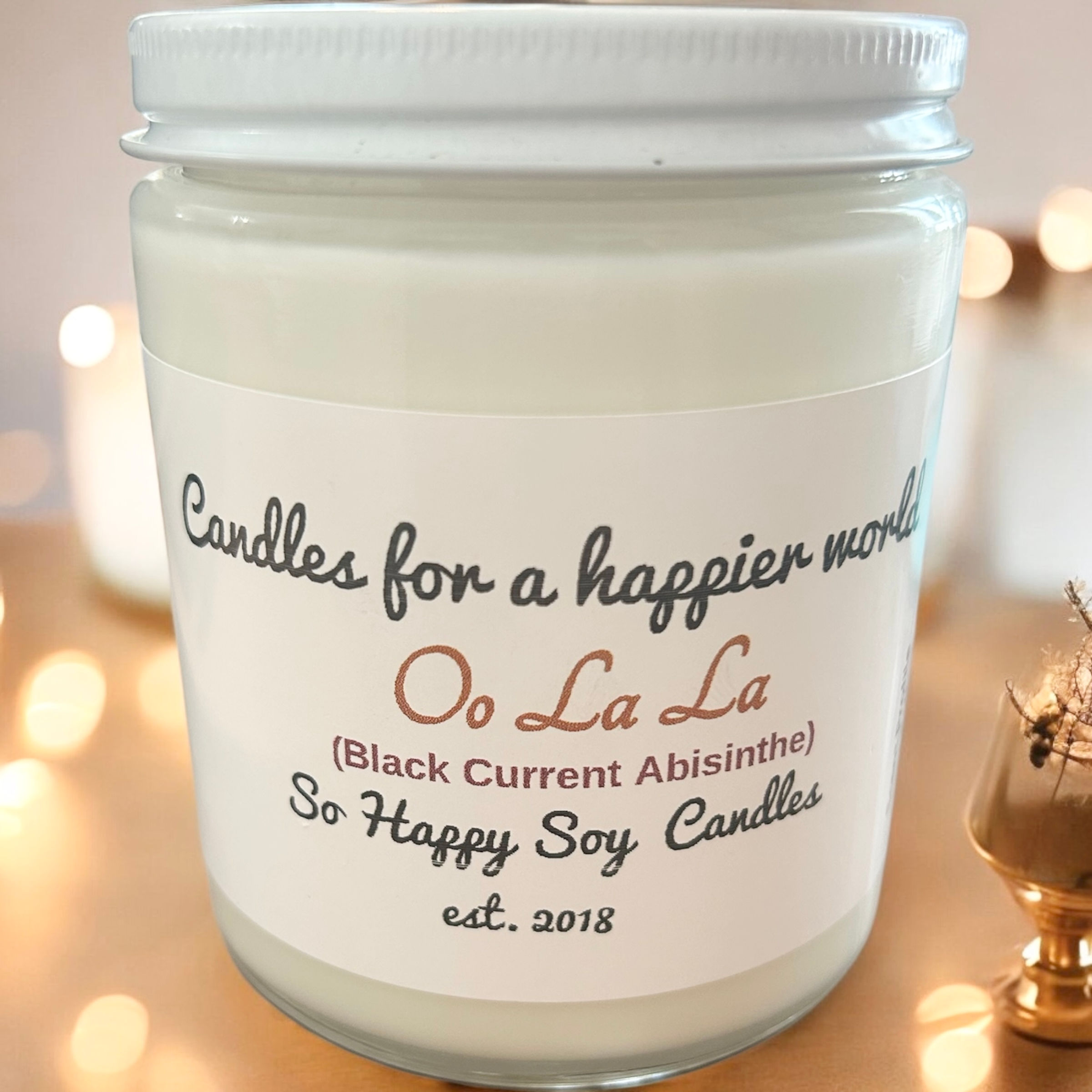 Oo La La Black Current Abisynthe Soy Candle